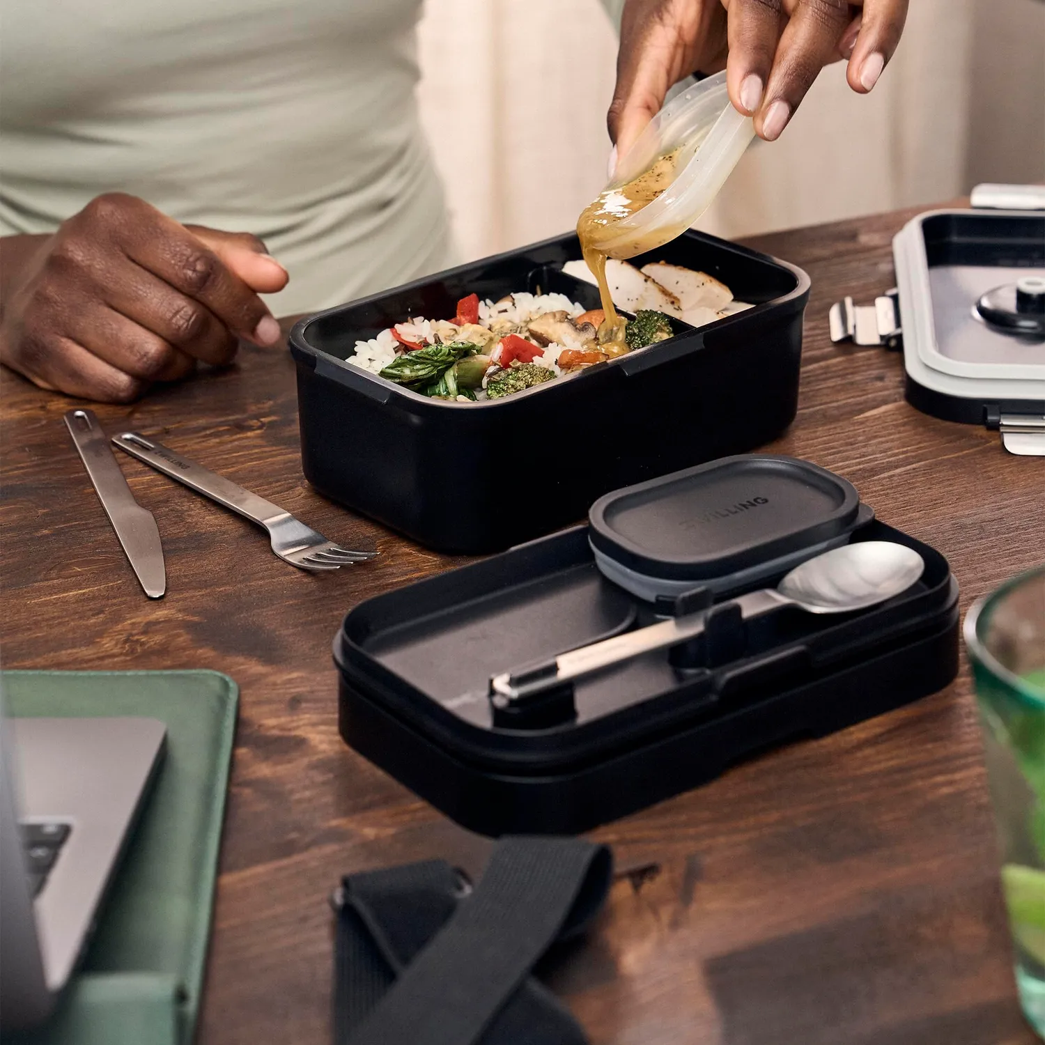 Zwilling Fresh & Save Lunch Box-to-Go portapranzo sottovuoto con posate