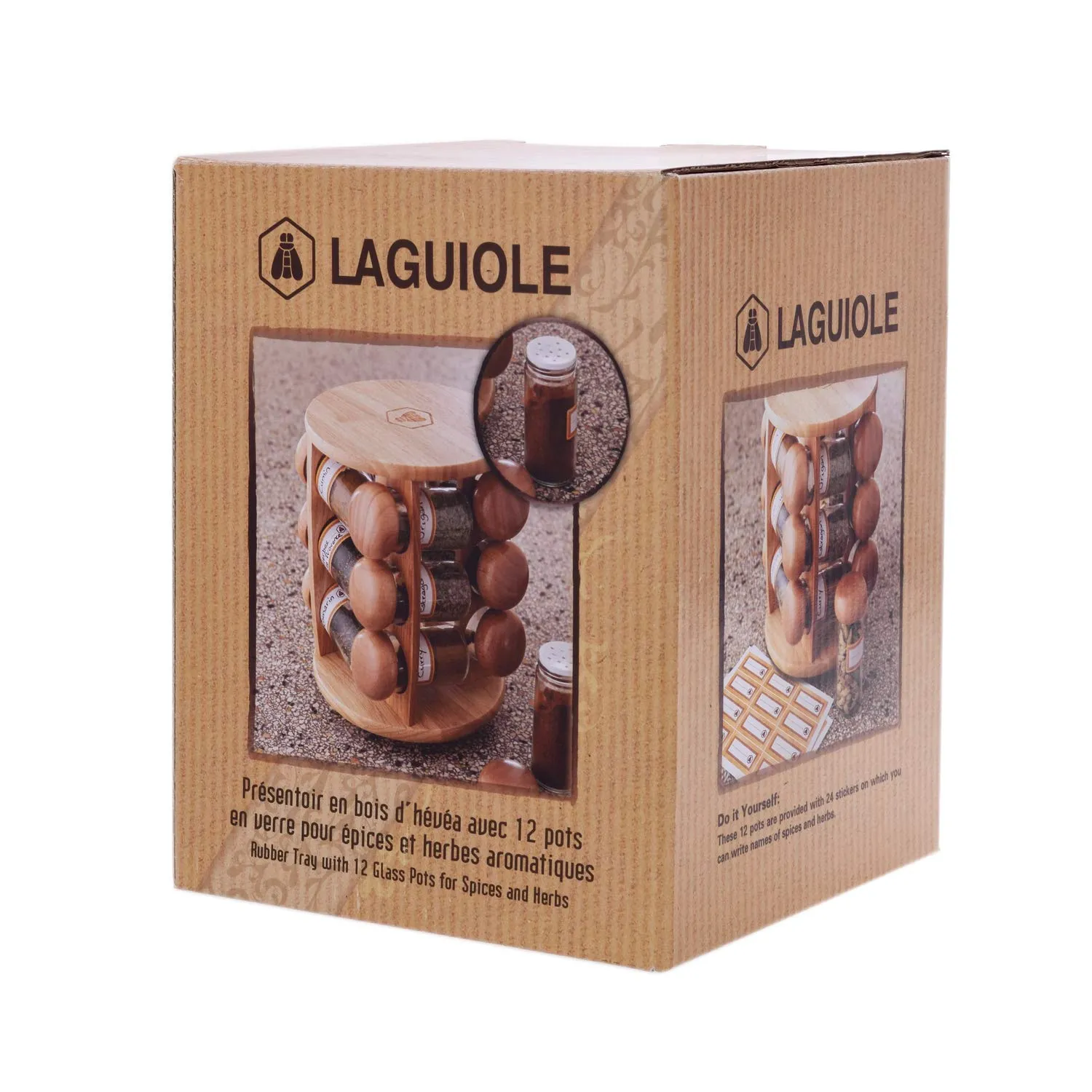 Laguiole en Aubrac Portaspezie Girevole 12 Barattoli