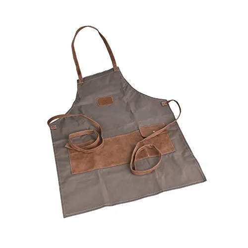 Laguiole en Aubrac Grembiule Giardinaggio Grigio-Marrone Impermeabile