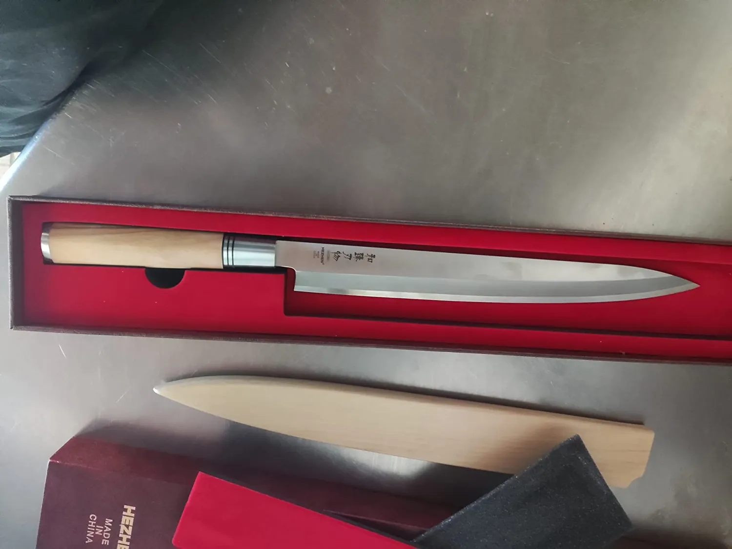 Hezhen Retro Yanagiba 27 cm Sashimi Filo Singolo