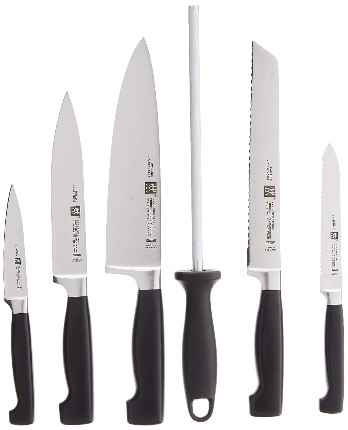 Zwilling Four Star Blocco Coltelli 7 Pezzi Inox