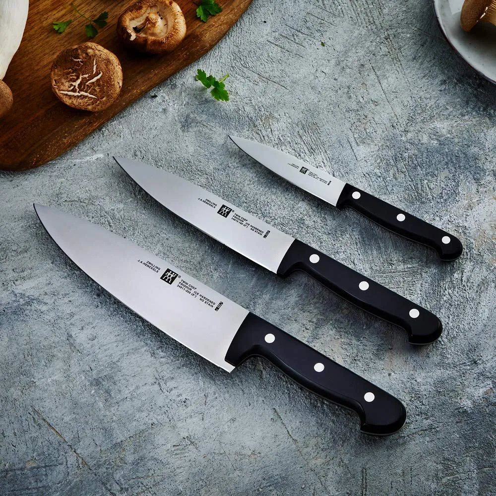 Zwilling Twin Chef Set 3 Coltelli Cucina 10-16-20 cm Acciaio