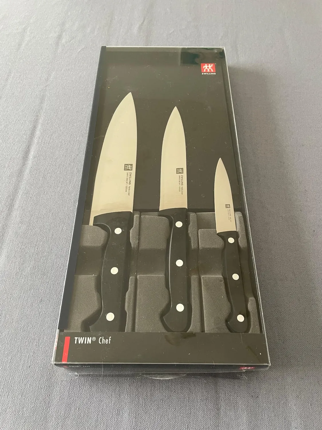 Zwilling Twin Chef Set 3 Coltelli Cucina 10-16-20 cm Acciaio