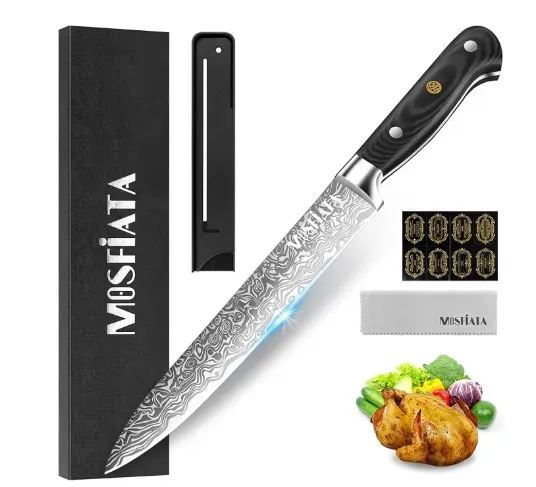 MOSFiATA Carving 8" Acciaio Tedesco Alveolato BBQ