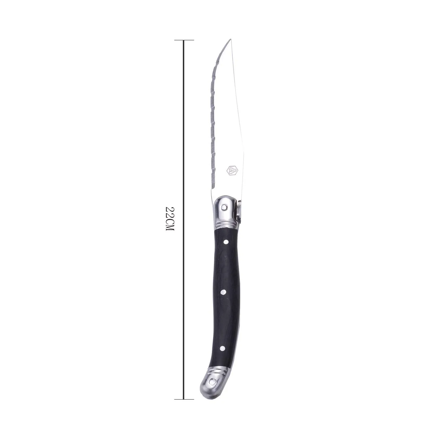Laguiole en Aubrac coltelli bistecca set 6 pezzi con ceppo legno