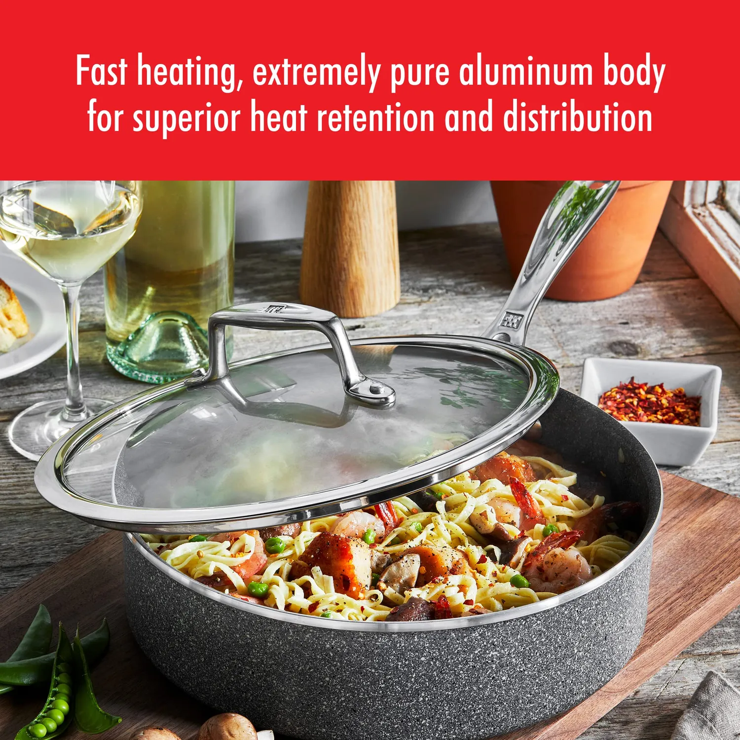 Zwilling Vitale padella antiaderente con coperchio