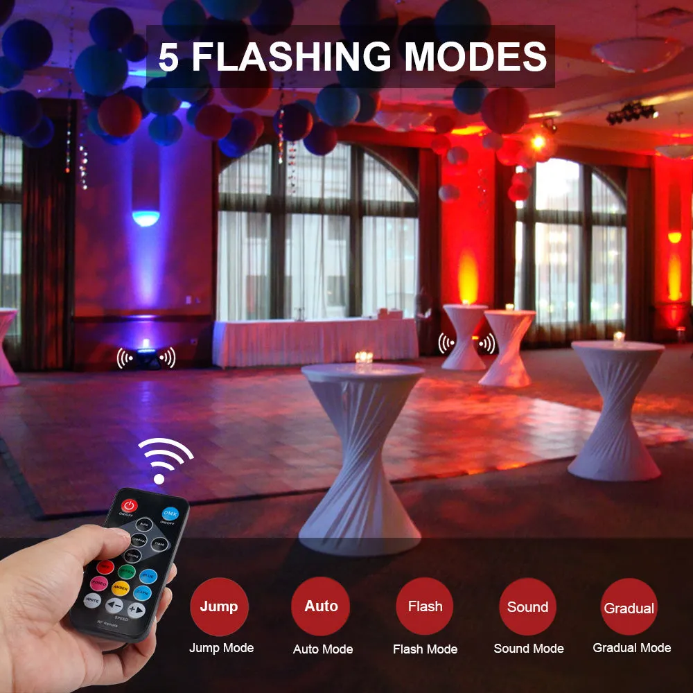 MOSFiATA fari par led RGB 2 pezzi DMX festa