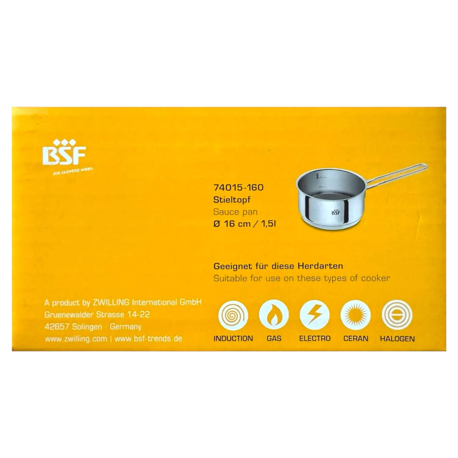 Zwilling Bordeaux pentola inox 16 cm 1,5 L senza coperchio