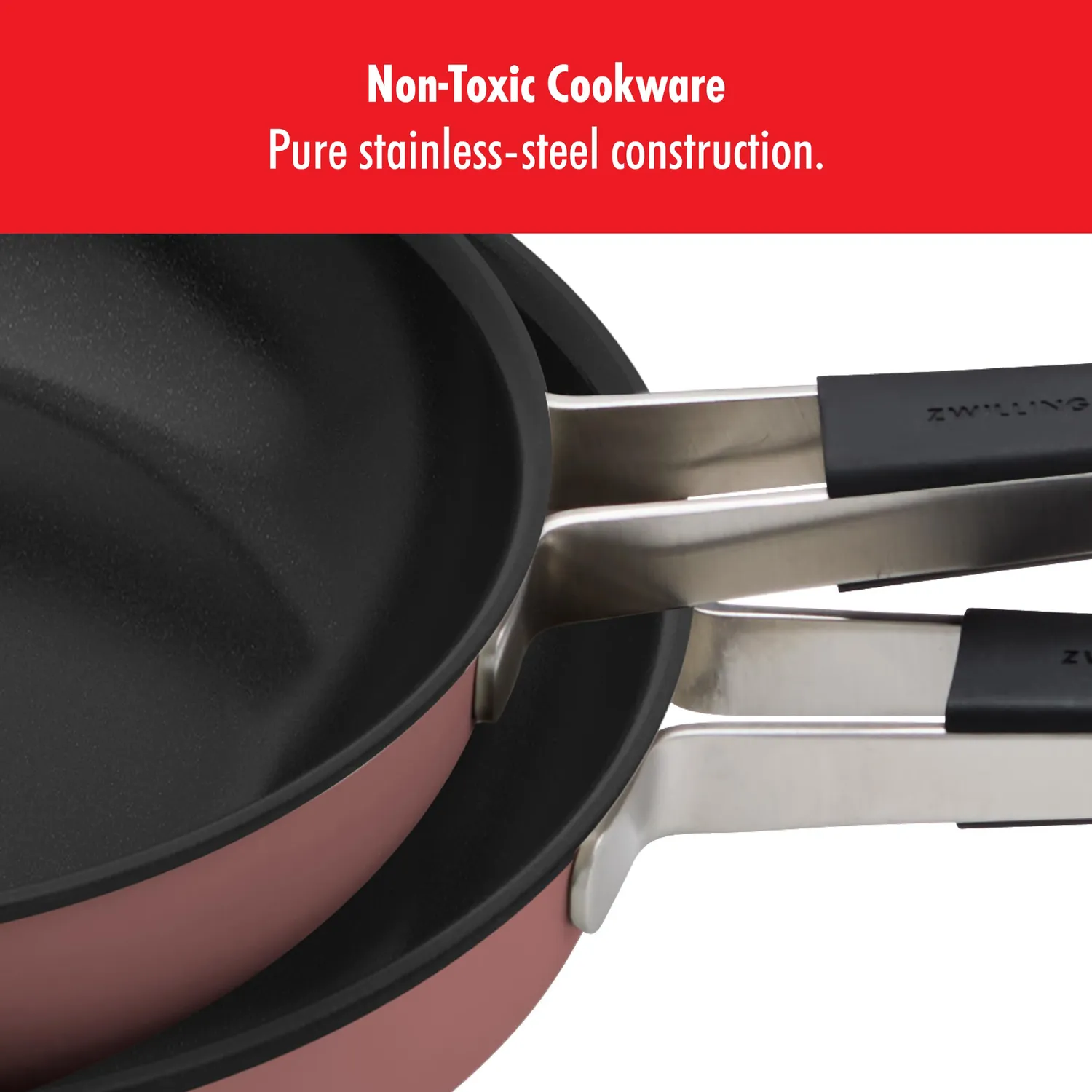 Zwilling Pure padella antiaderente 24 cm rosa