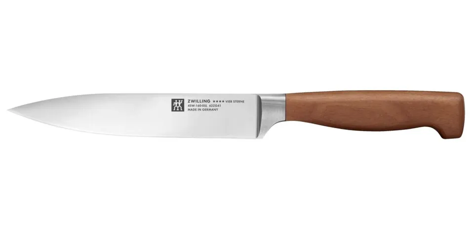 Zwilling Four Stars coltello carne 16 cm legno Kotibe forgiato