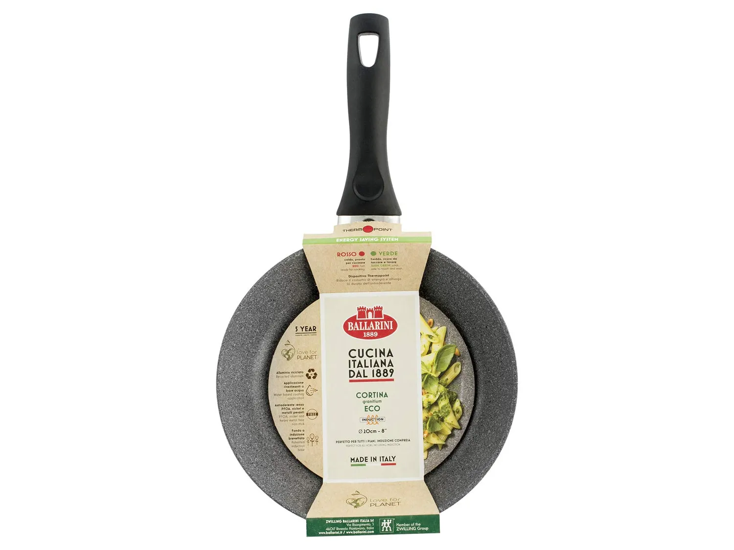 Ballarini Cortina Granitium padella 20 cm antiaderente induzione
