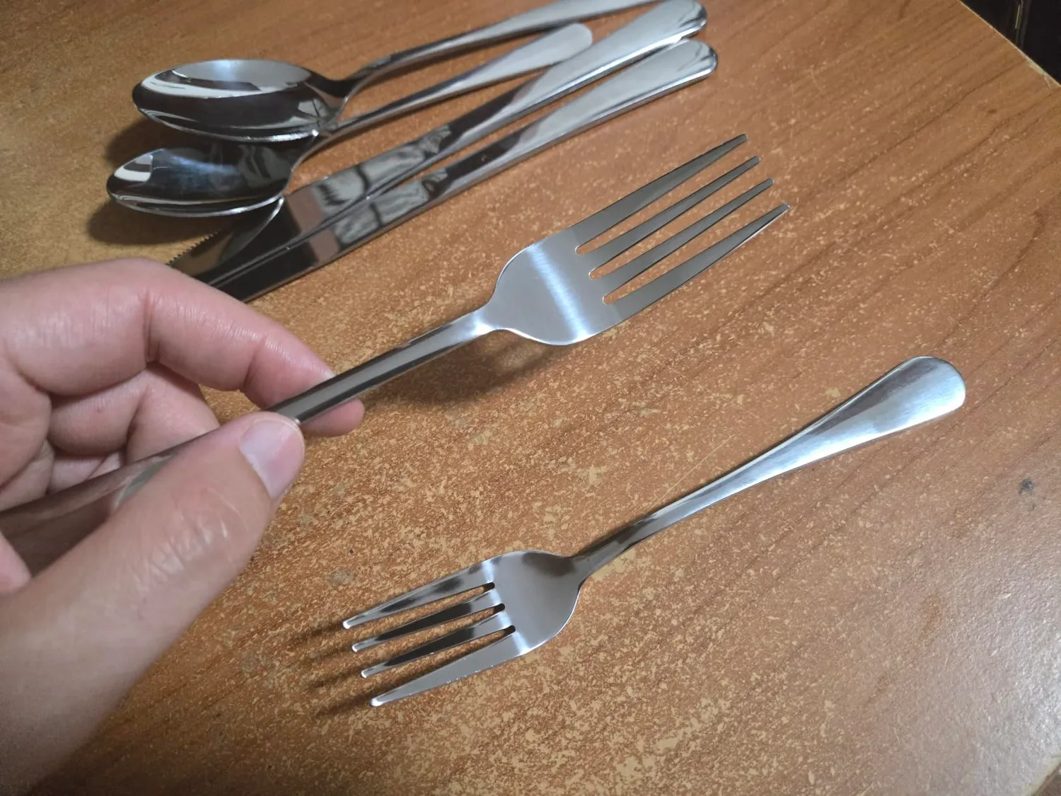 D.Perlla posate acciaio inox 48 pezzi 8 persone argento
