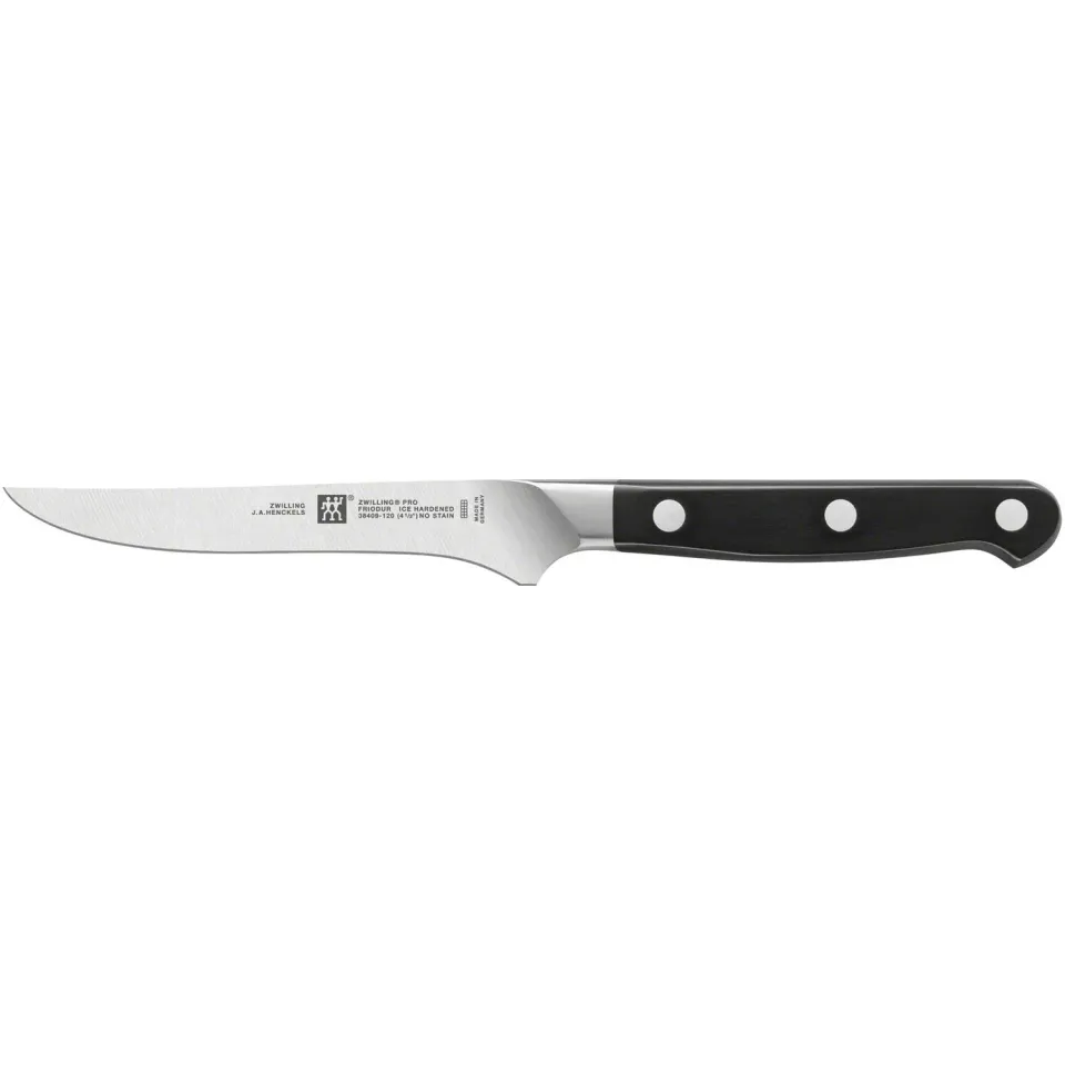 Zwilling 38409-121-0 coltello bistecca 12 cm nero filo liscio