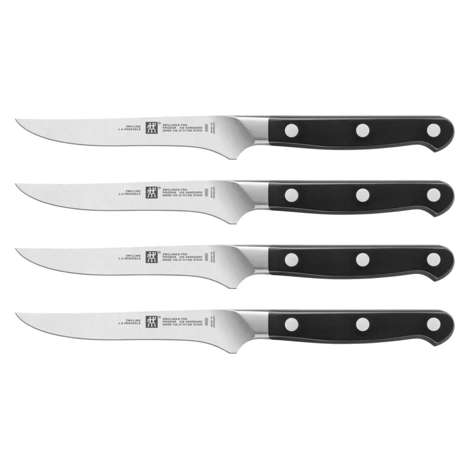 Zwilling set 4 coltelli bistecca 38430-002 manico tre rivetti