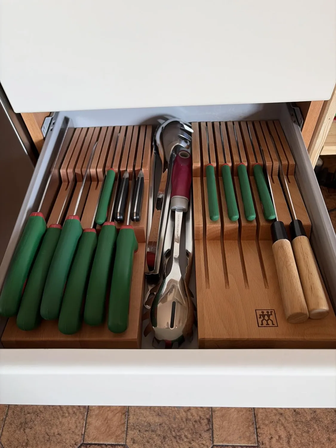 Zwilling inserto cassetto portacoltelli legno 12 posti faggio