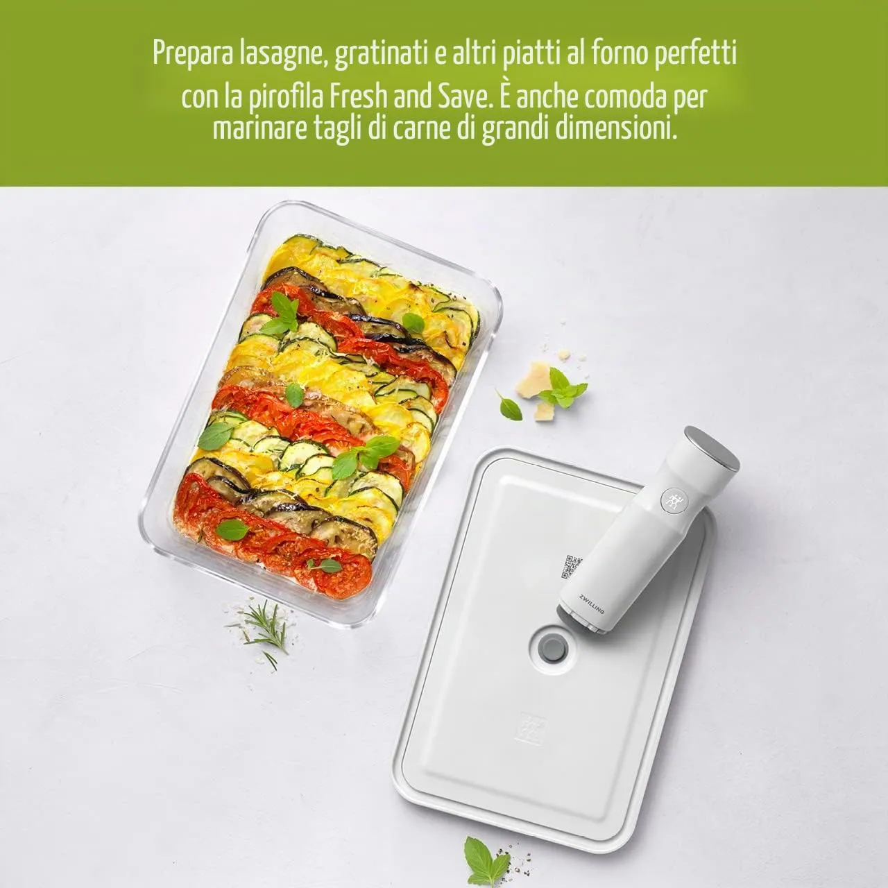 Zwilling Fresh & Save Contenitore Sottovuoto Grande Lasagne Pizza