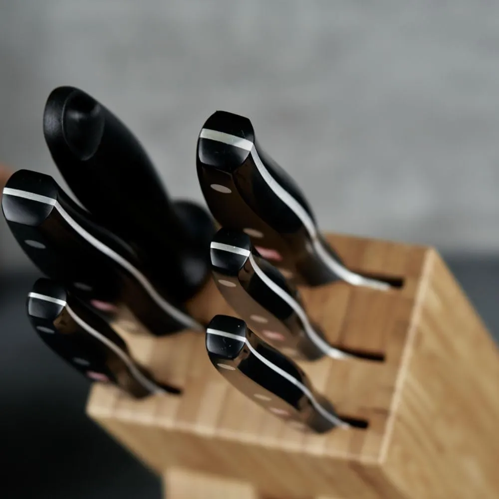 Zwilling Twin Pollux ceppo coltelli 7 pezzi bambù forgiati