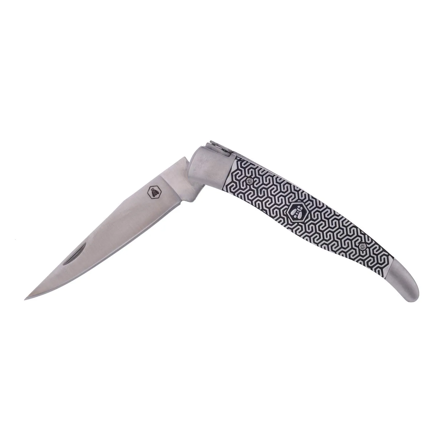 Laguiole en Aubrac Coltello Pieghevole 21 cm Nero