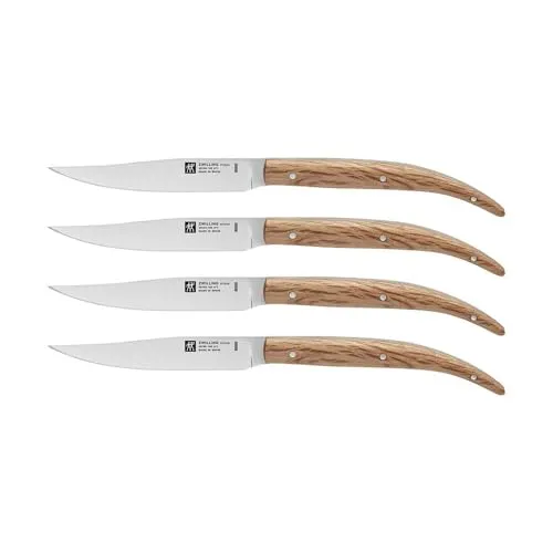 Zwilling Set Coltelli da Bistecca 4 Pezzi Lama Liscia