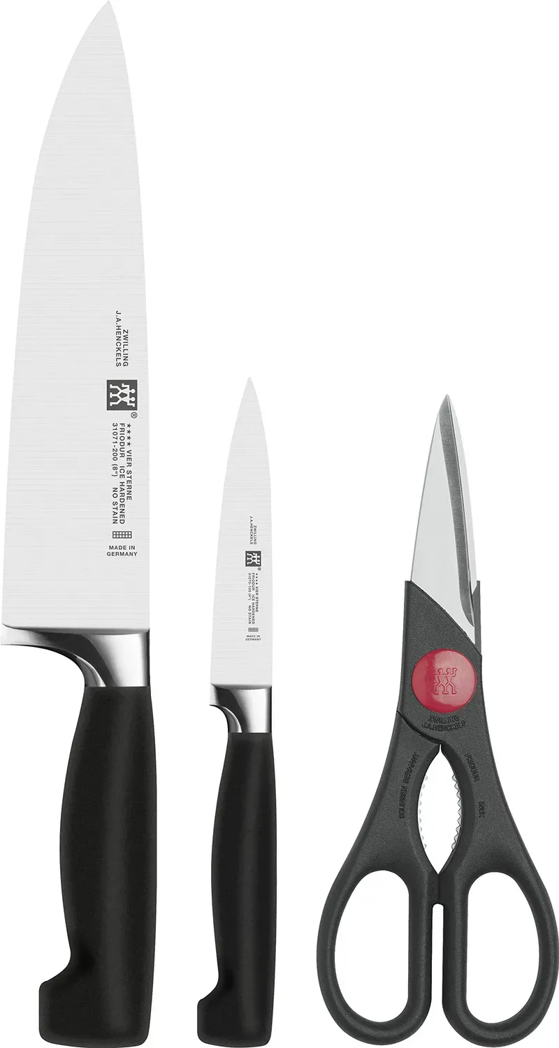 Zwilling Four Star set coltelli 3 pezzi carne forbici