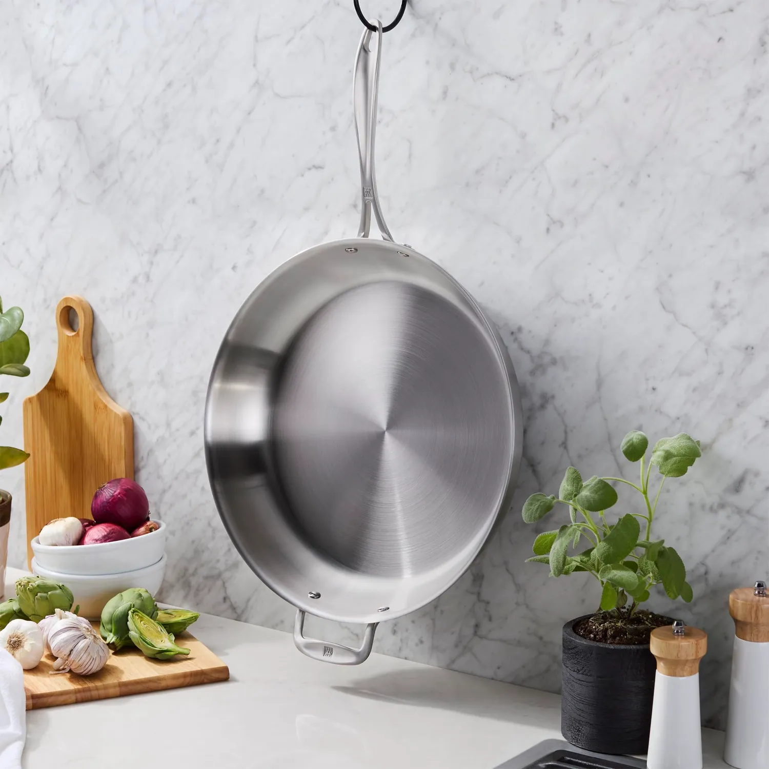 Zwilling Spirit padella 3 strati inox 35,6 cm induzione
