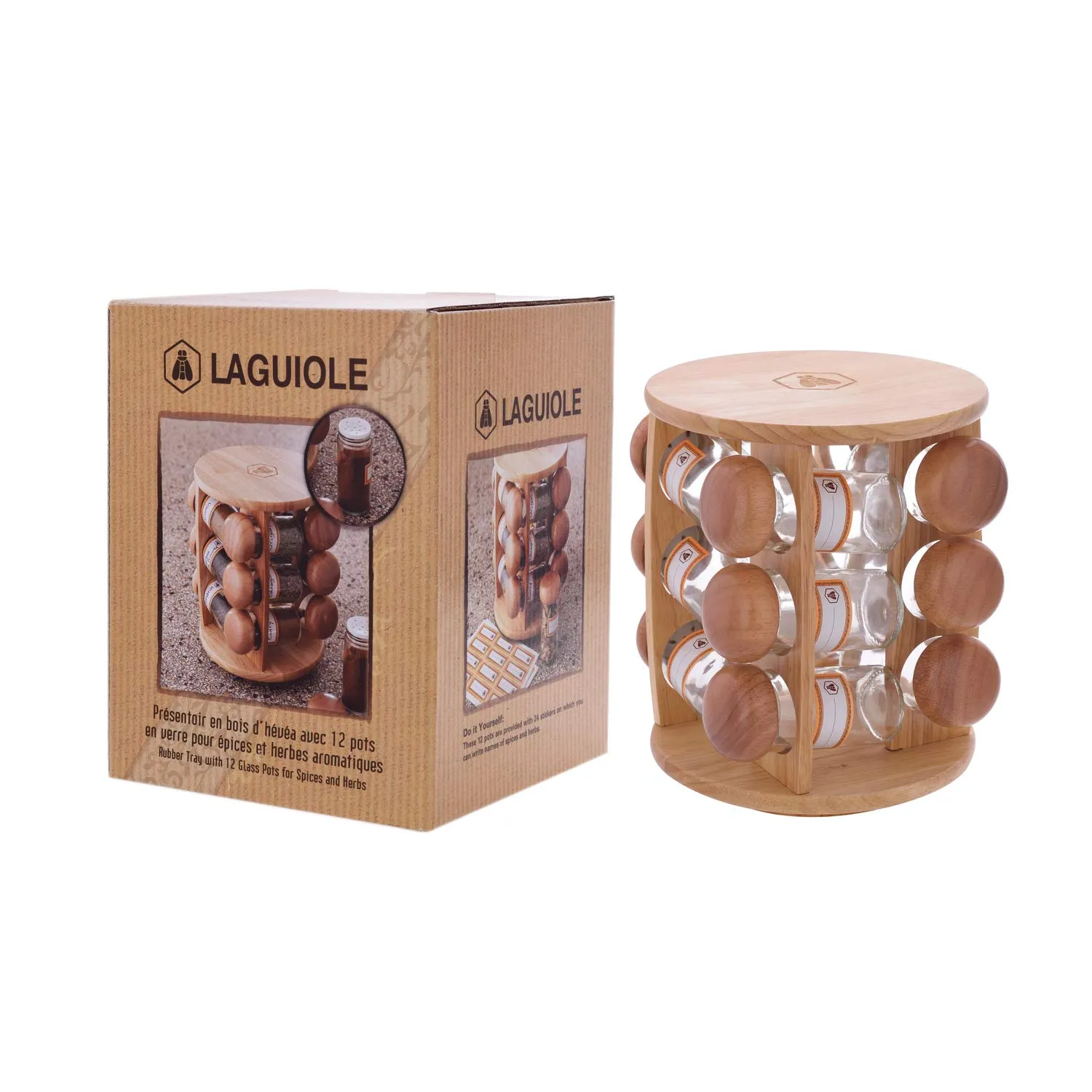 Laguiole en Aubrac Portaspezie Girevole 12 Barattoli
