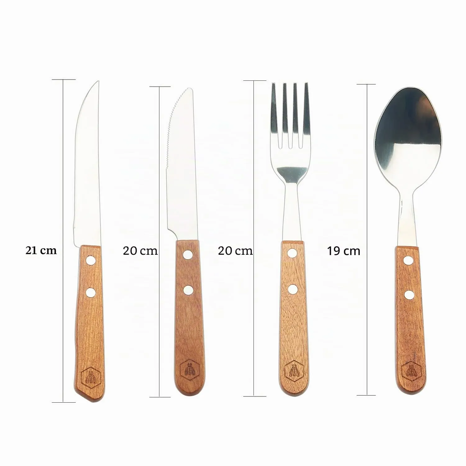 Laguiole en Aubrac set picnic completo 18 pezzi legno pino