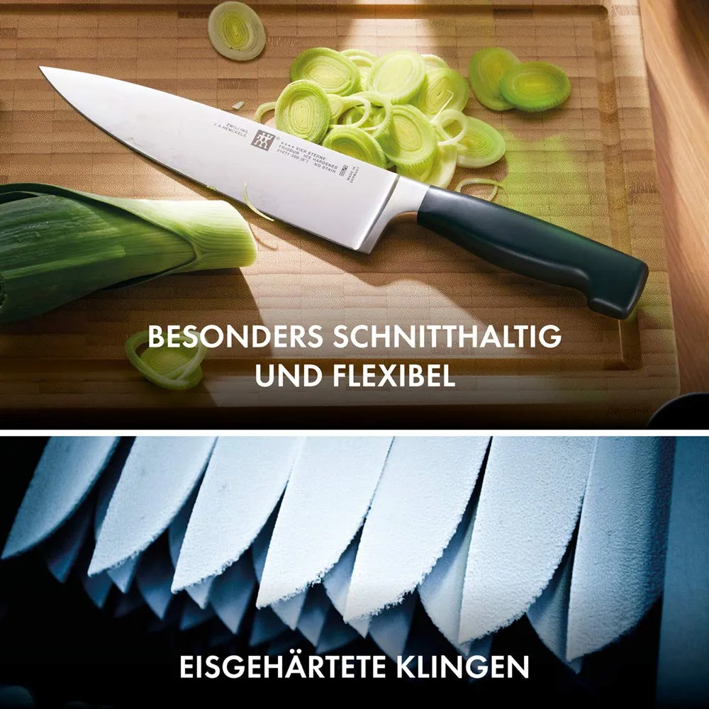 Zwilling Four Star SharpBlock ceppo coltelli 7 pz nero
