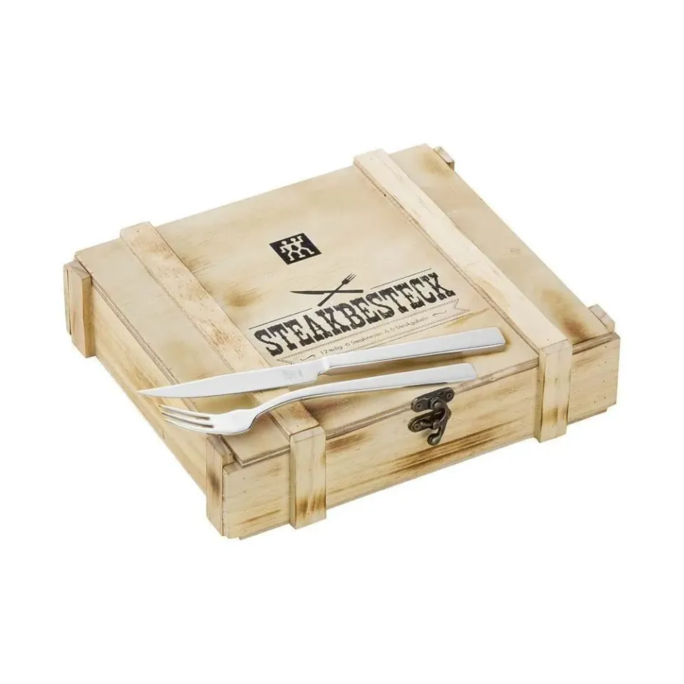 Zwilling set posate bistecca 12 pezzi 6 persone acciaio inox