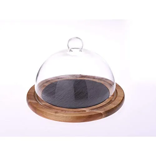 Laguiole Campana Formaggi Vetro Legno Ardesia 25 cm