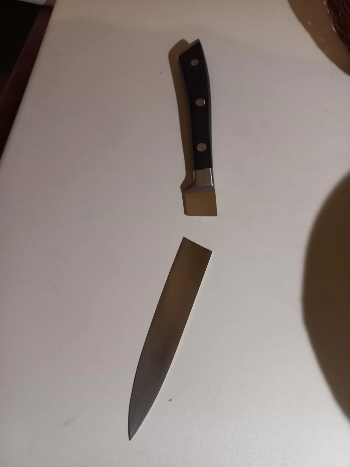D.Perlla set coltelli cucina 6 pezzi acciaio ceppo legno