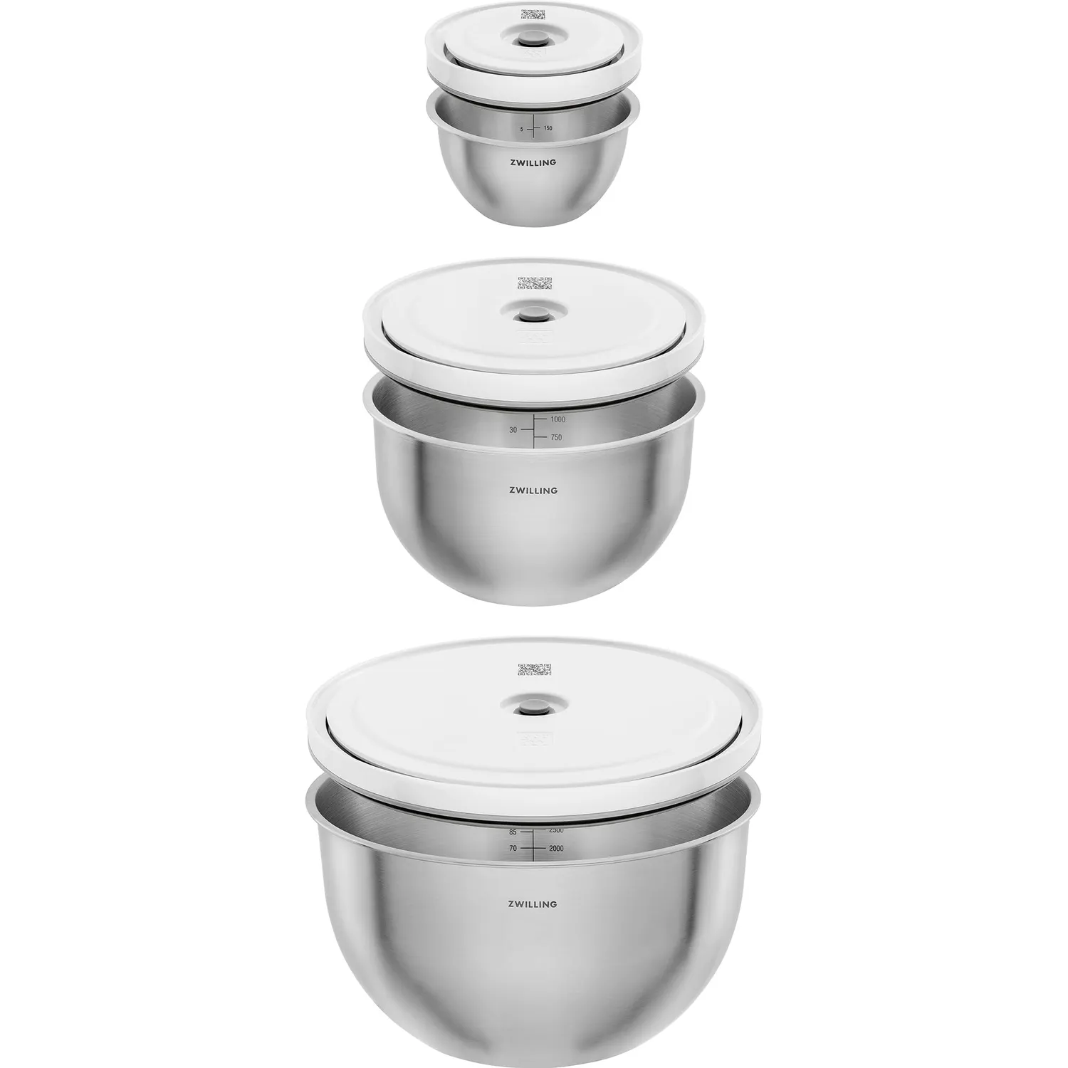 Zwilling Fresh & Save bowls ciotole acciaio set 3 pezzi
