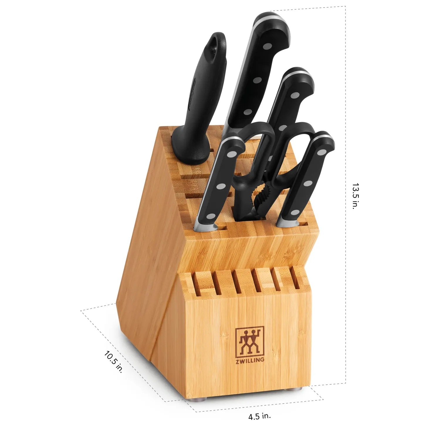 Zwilling Professional S Set Coltelli 5 Pezzi Ceppo Legno