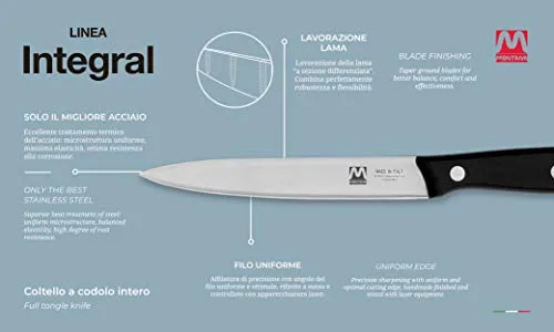 Montana Blu Integral Spelucchino 11 cm coltello cucina inox azoto