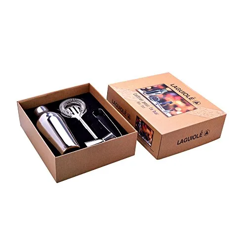 Laguiole en Aubrac Set 4 Shaker Cocktail Acciaio