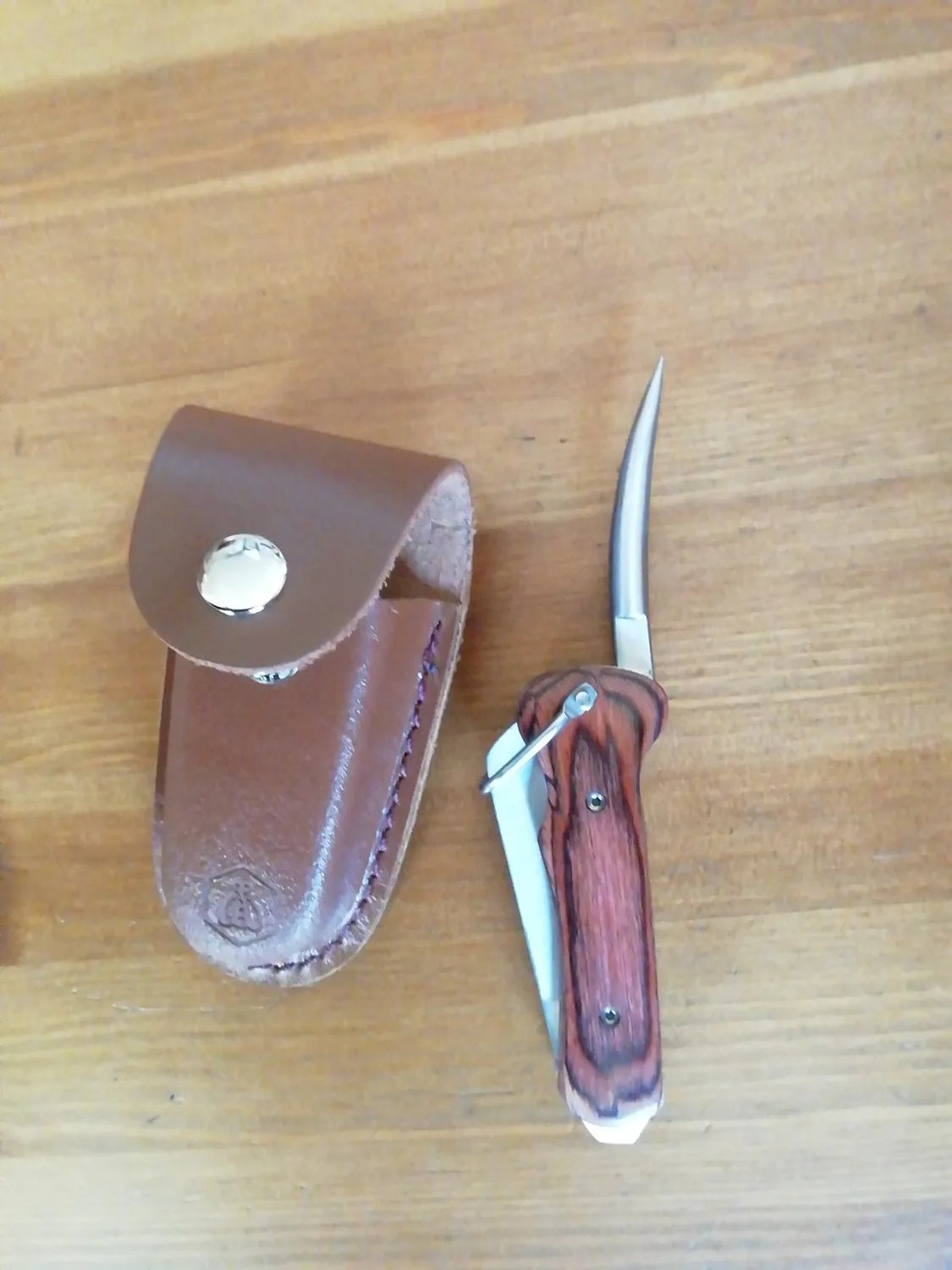 Laguiole en Aubrac Marinaio coltello pieghevole legno pakka marrone