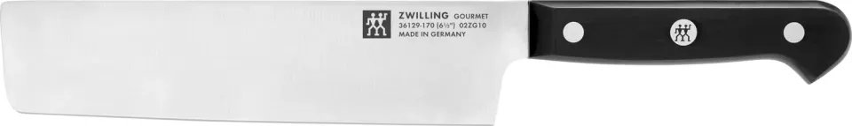 Zwilling Gourmet Coltello Nakiri 17 cm Nero Acciaio
