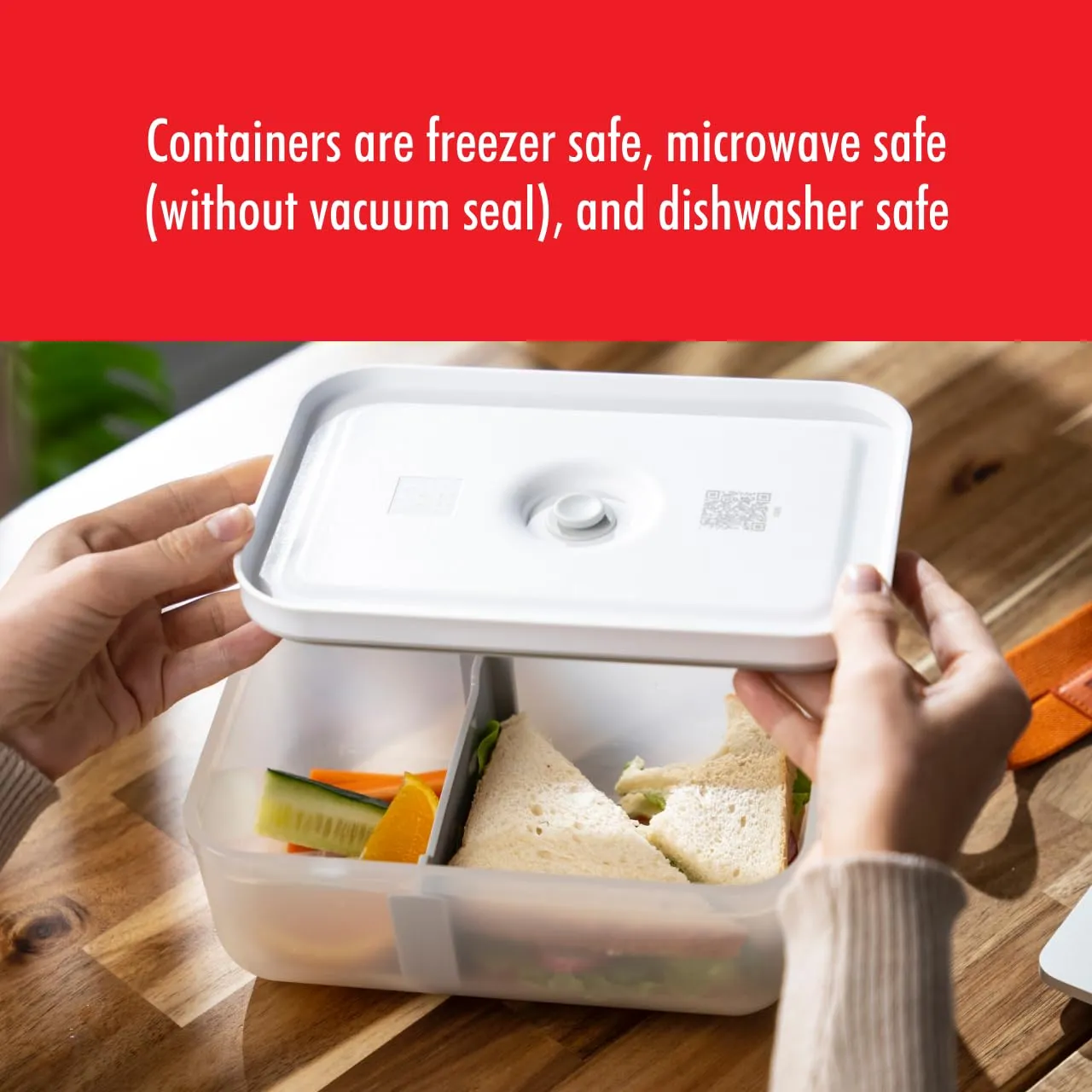 Zwilling Fresh & Save contenitore plastica grigio sottovuoto