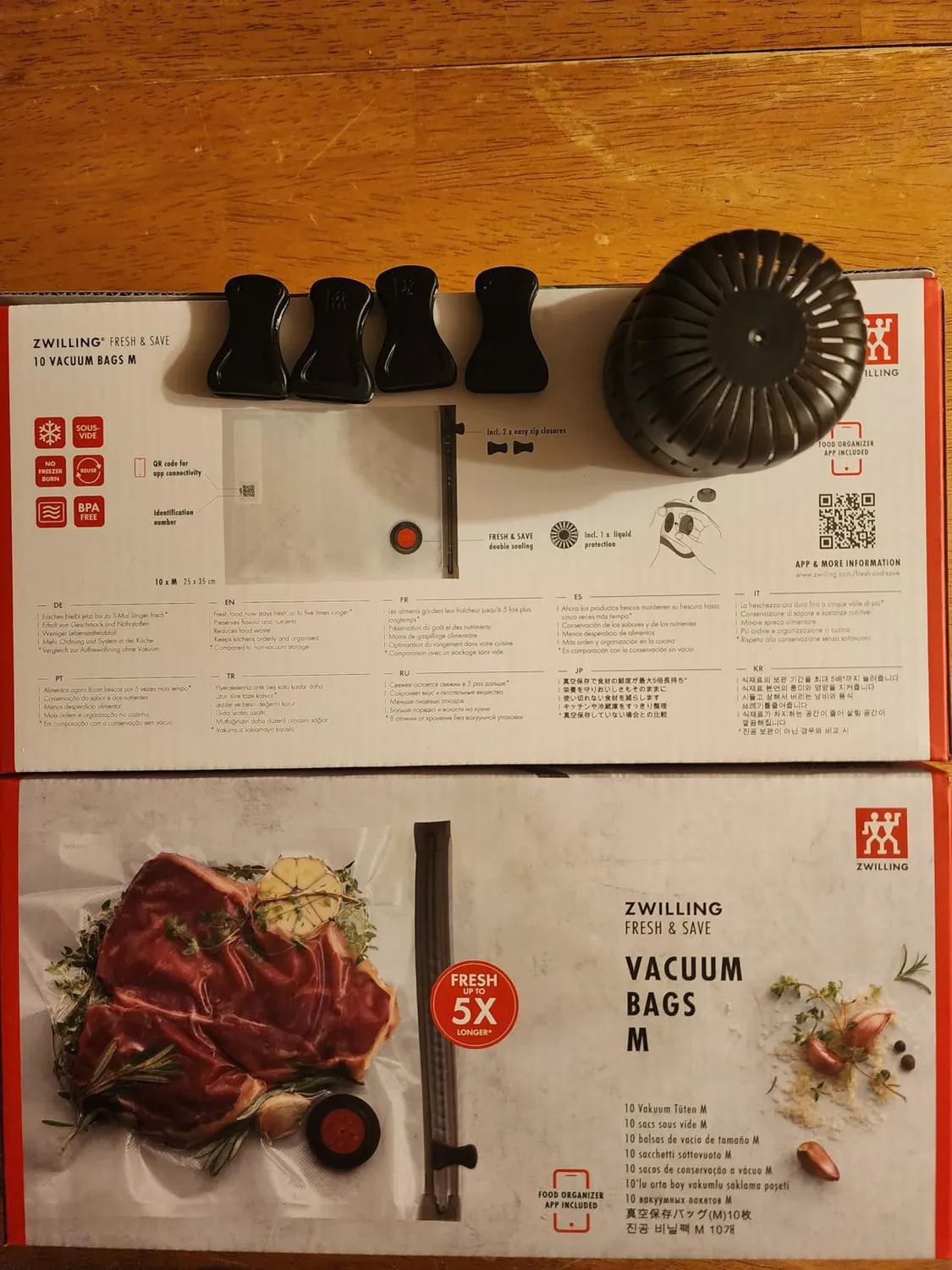 Zwilling Fresh & Save Sacchetti Sottovuoto M 20 Pezzi Riutilizzabili
