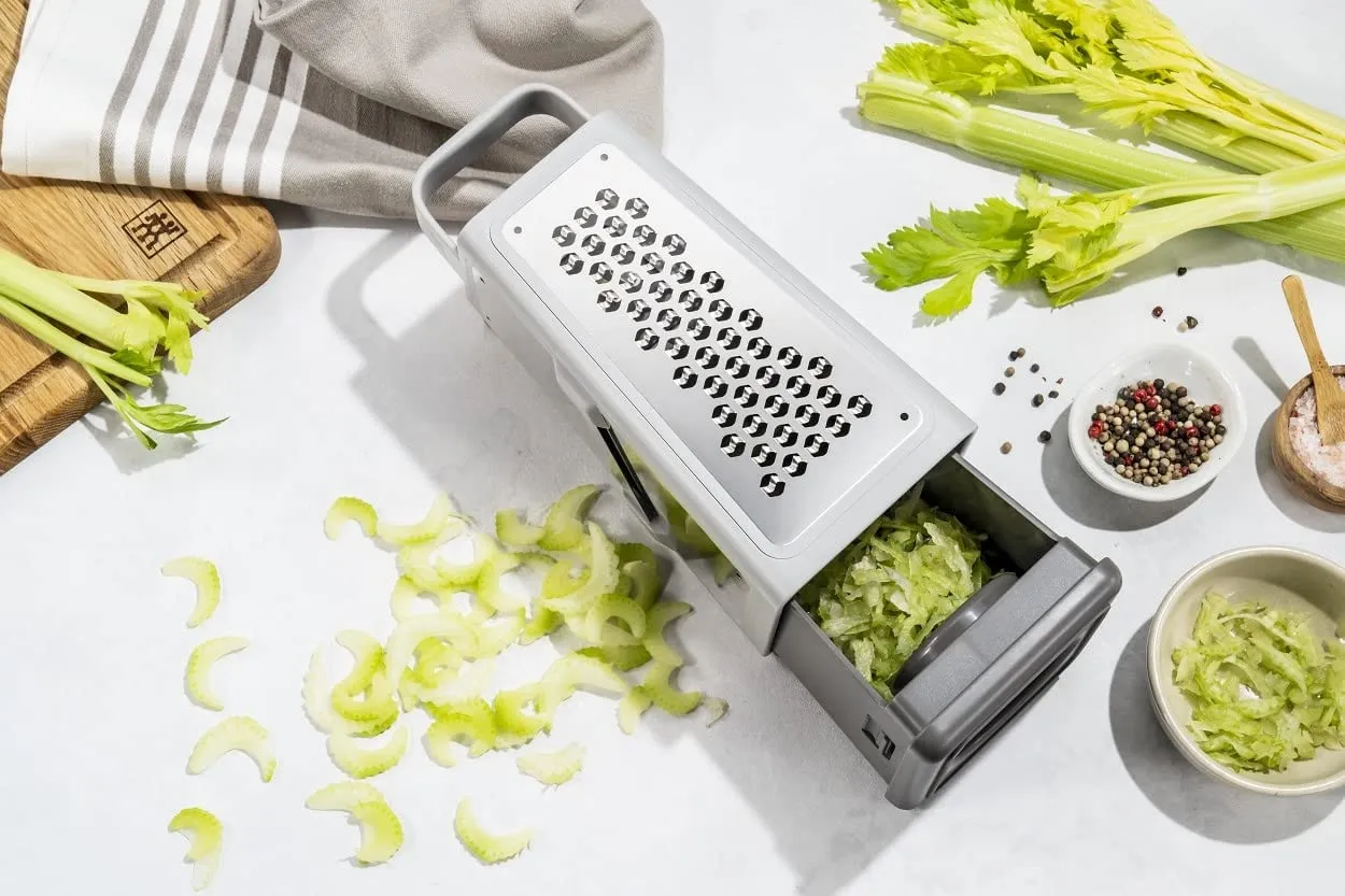Zwilling Z-Cut grattugia quadrata 6 in 1 grigio