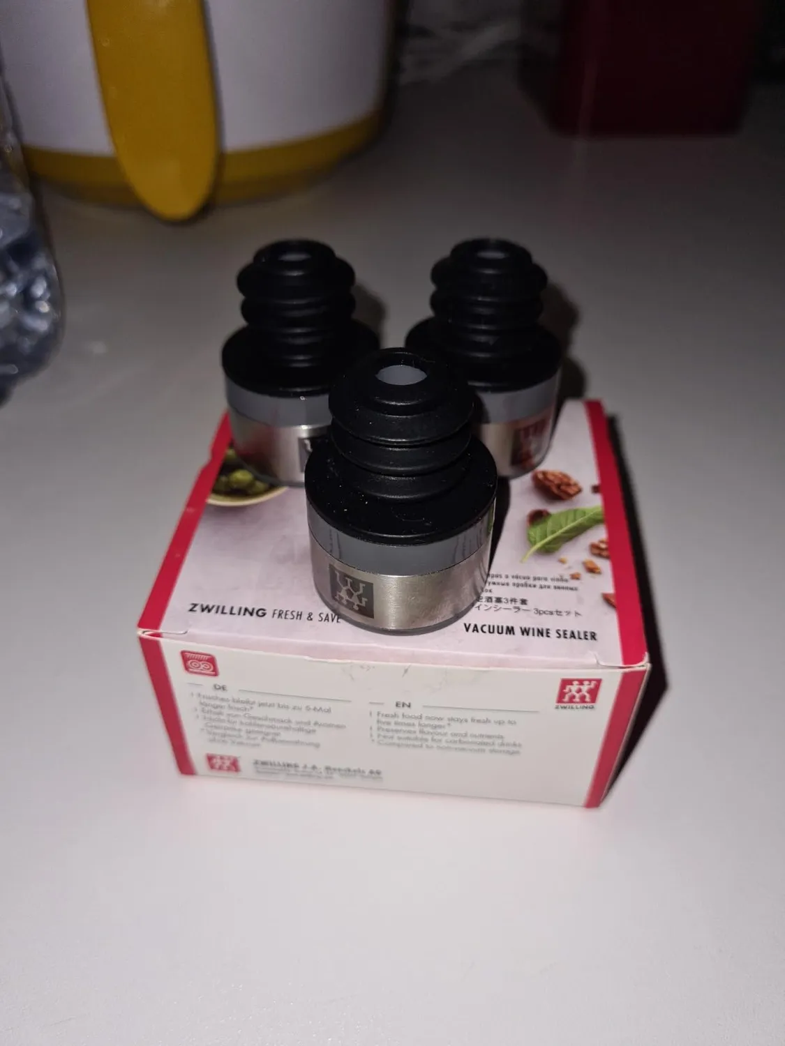 Zwilling Fresh & Save tappi vino sottovuoto 3 pezzi