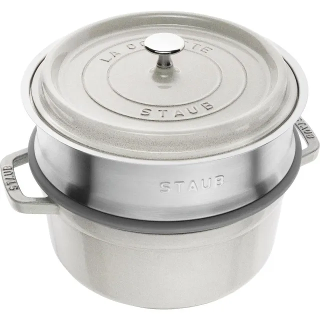 Zwilling Staub 40508-822-0 cocotte ghisa 3,8 L bianca vapore