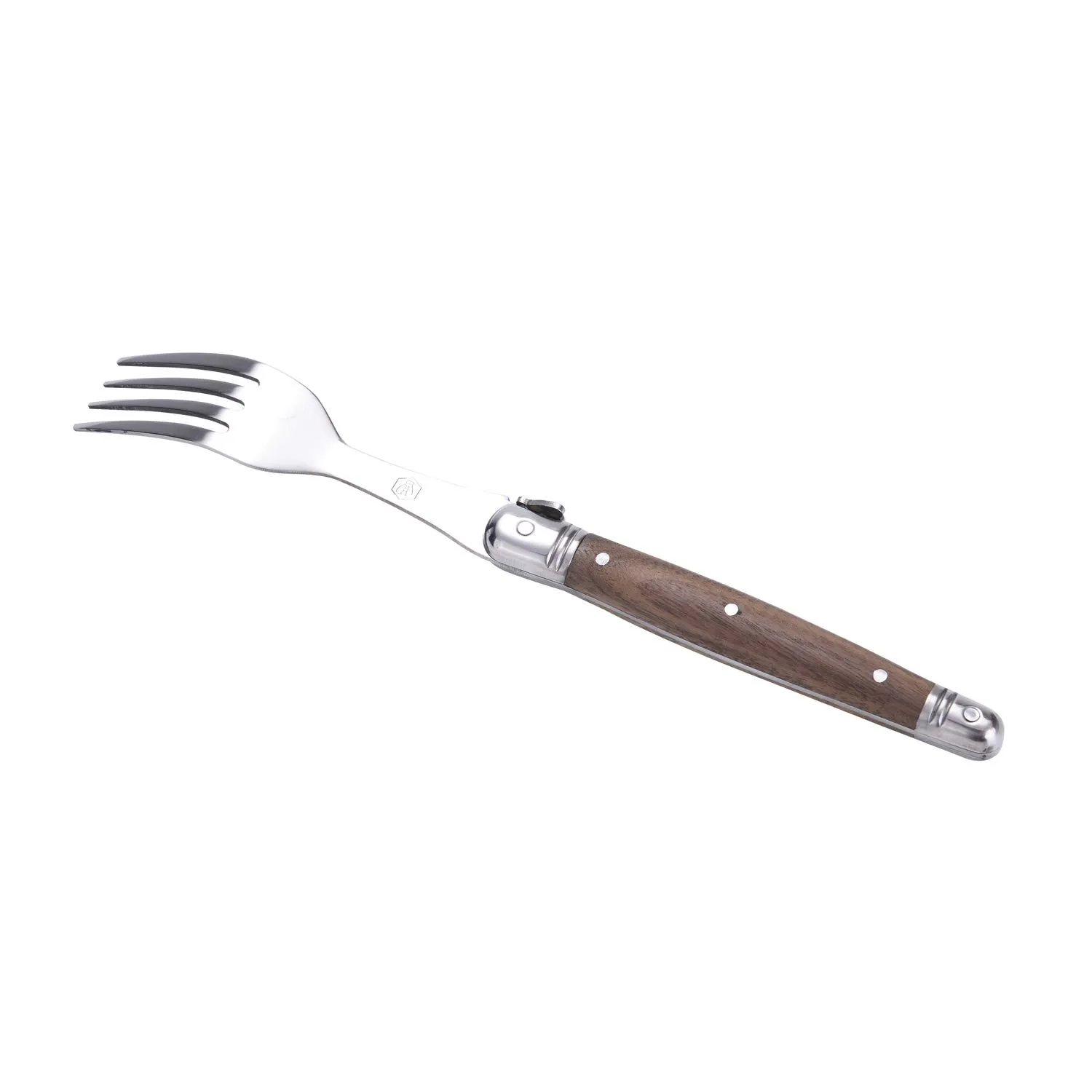 Laguiole en Aubrac Set 6 Forchette Tavola Noce Marrone