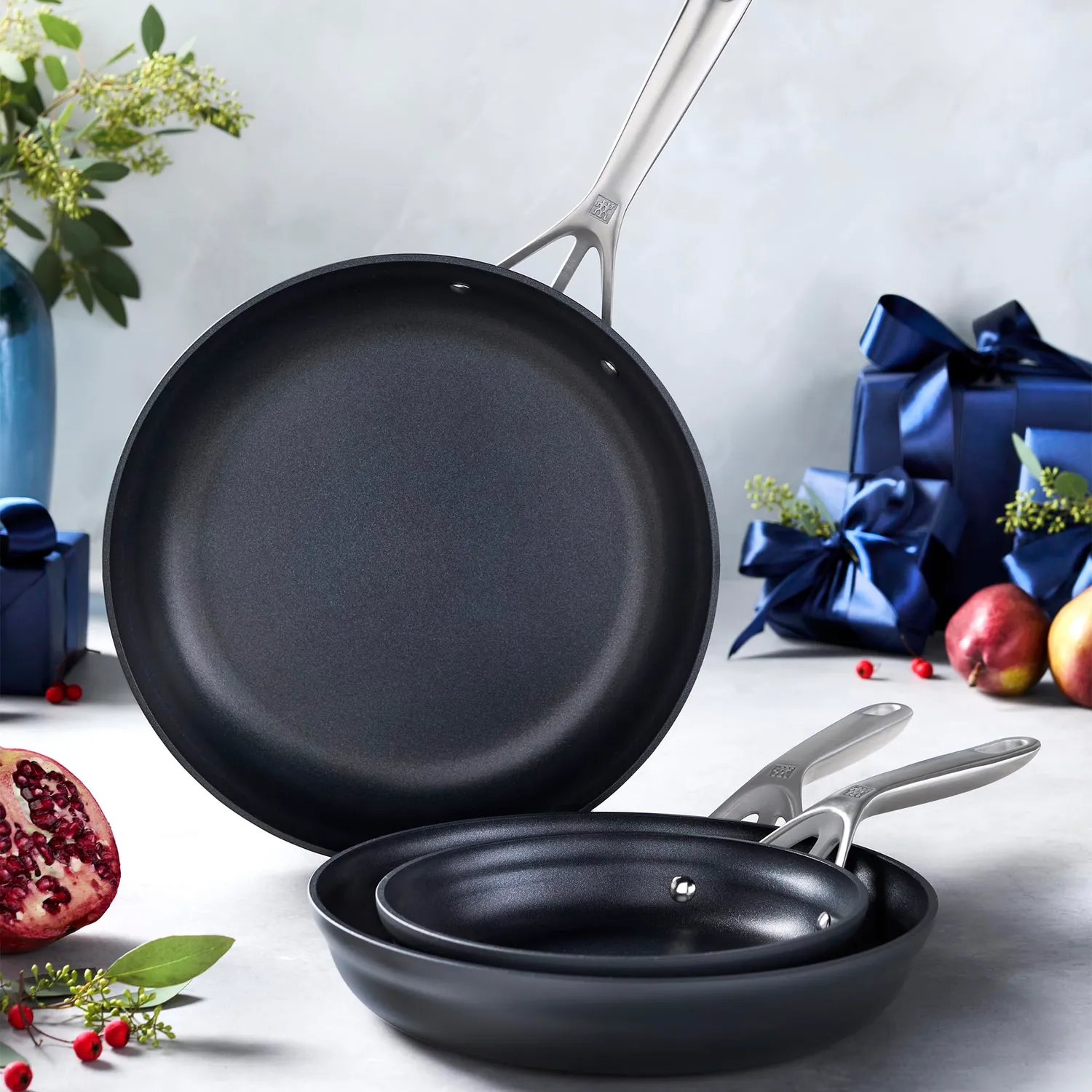 Zwilling Motion Set 3 Padelle Antiaderenti Nero Alluminio
