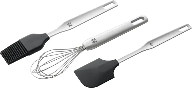 Zwilling Twin Set Forno 3 Pezzi Frusta Pennello Inox