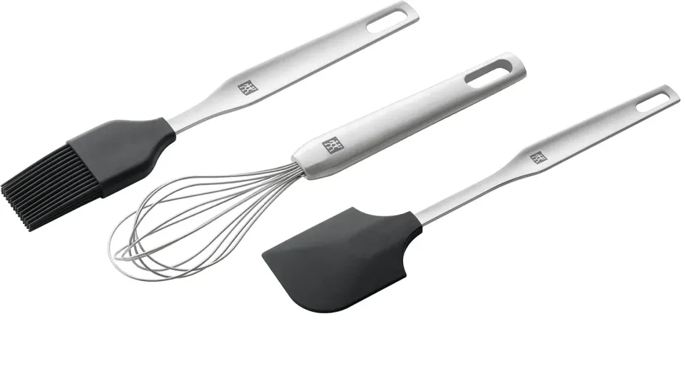 Zwilling Twin Set Forno 3 Pezzi Frusta Pennello Inox