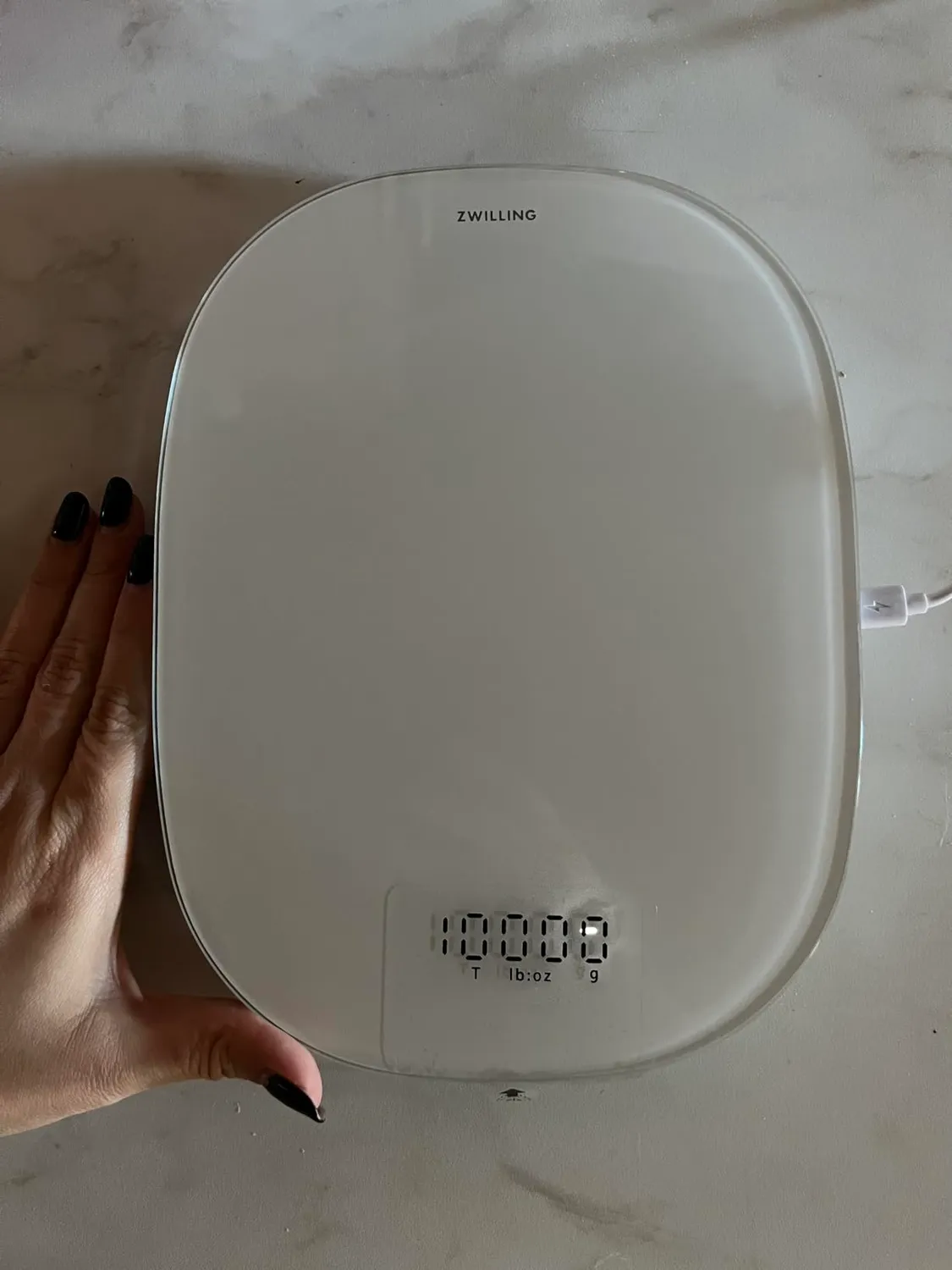 Zwilling Enfinigy bilancia cucina digitale 10 kg argento
