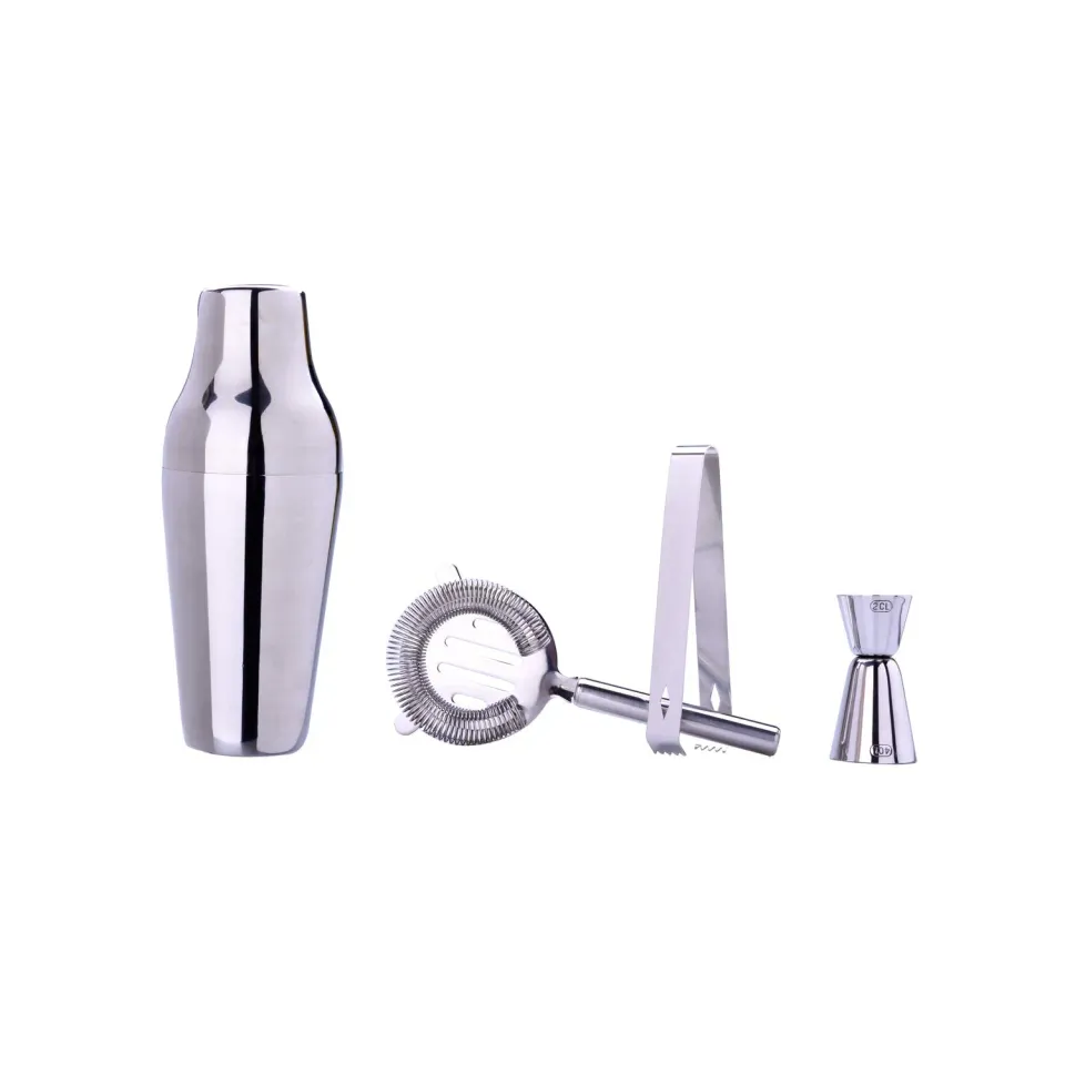 Laguiole en Aubrac Set 4 Shaker Cocktail Acciaio