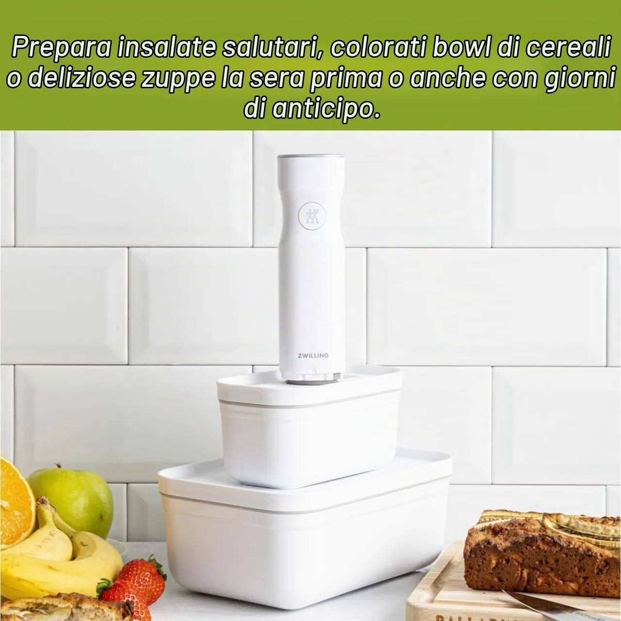 Zwilling Fresh & Save M contenitore pranzo sottovuoto plastica