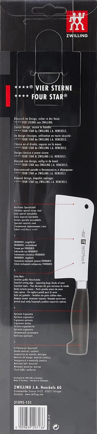 Zwilling Twin Four Star mannaia acciaio forgiato